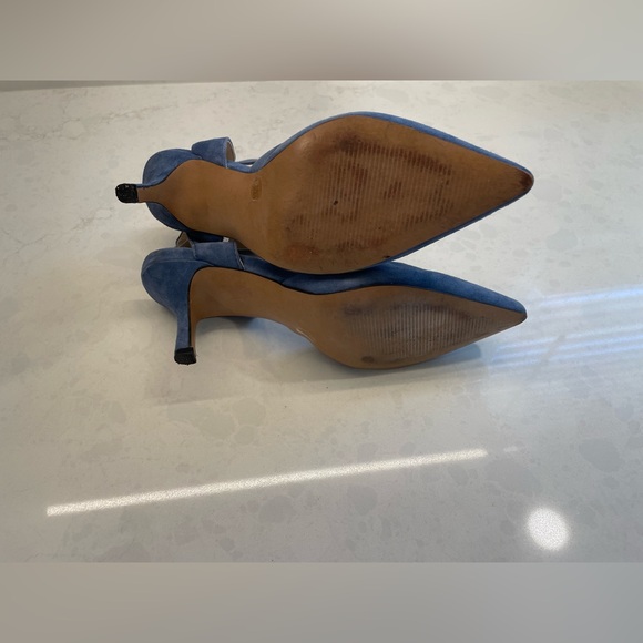 Blue Sole‎ Society Suede Leather Ankle Strap 2.5 in. Pumps  Women Size 6.5. - Picture 10 of 11